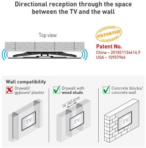 Barkan Uchwyt do Telewizora 13-90 Obrotowy z Anteną DVB-T2 25dB - BRK_783896 8