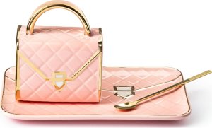 Gadget Master Zestaw Kubek Torebka z Podstawką i Łyżeczką - Różowy 2