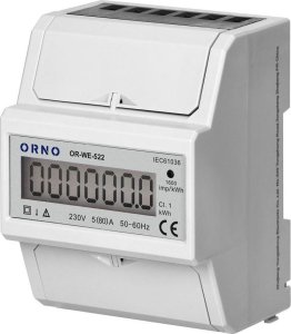 Orno Licznik energii elektrycznej 1-fazowy Orno OR-WE-522 1