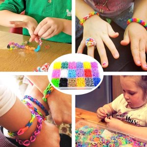 Qulki Gumki do robienia bransoletek biżuterii duży zestaw LOOM BANDS 6