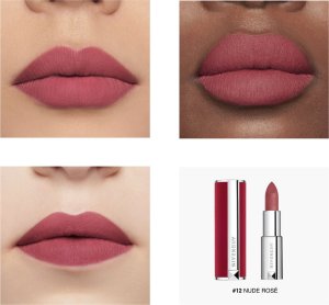 Givenchy Givenchy, Le Rouge Deep Velvet, Matte, Cream Lipstick, N12, 3.4 g For Women 5