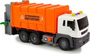 Qulki Duża Śmieciarka z koszami Miejska Auto ze światłem i dźwiękami 7