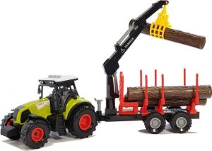 Qulki Traktor Ciągnik rolniczy z przyczepą Światła dźwięki Przyczepa 3