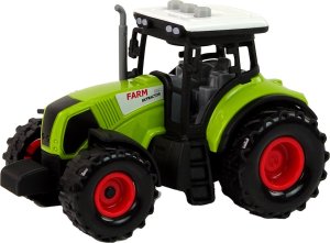 Qulki Traktor Ciągnik rolniczy z przyczepą Światła LED dźwięki Pojazd Przyczepa 5