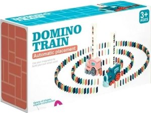 Qulki KOLEJKA POCIĄG LOKOMOTYWA UKŁADAJĄCA KLOCKI DOMINO CIUCHCIA DOMINO POCIĄG DO KLOCKÓW LED 9