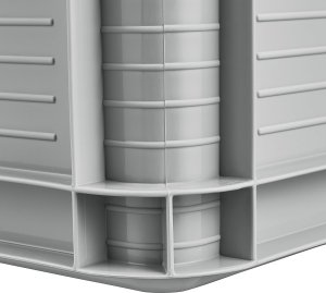 Keeeper KEEEPER - Pojemnik magazynowy - transportowy - Robert - szary - 30x40x22 cm - 20 L 5