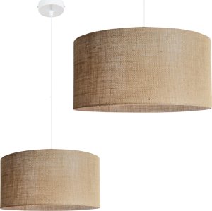Lampa wisząca Solar Lampa BOHO biała wisząca nad stół do salonu sypialni len 1