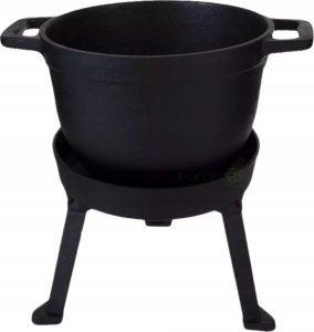KingHoff KOCIOŁEK ŻELIWNY MYŚLIWSKI 12L Z PATELNIĄ GRILL 2 W 1 KINGHOFF KH-1842 13