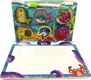 1PUNKT Drewniana Tablica + Puzzle Ocean 1
