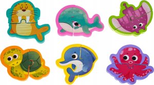 1PUNKT Drewniana Tablica + Puzzle Ocean 4