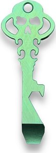 Chavez Ultramar Multitool Chaves Knives Łom Otwieracz tytanowy CrossHatch GREEN 1