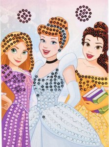 1PUNKT Disney Princess Księżniczki Kreatywna Wyklejanka diamencikowa ZA5130 5