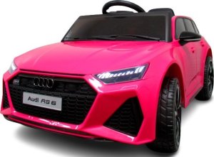 Audi AUDI RS6 GT RÓŻOWY Auto na akumulator EVA Skóra pilot 1