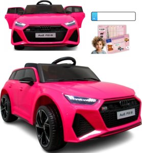 Audi AUDI RS6 GT RÓŻOWY Auto na akumulator EVA Skóra pilot 2