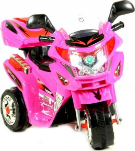 1DEA.me Motor na akumulator dla dzieci kufer LED MOTO-S-2-RÓŻOWY 1