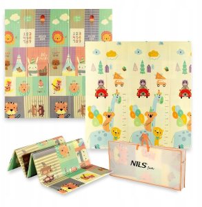 NILS Fun MD04 MATA DZIECIĘCA SKŁADANA ZOO 195x180CM NILS FUN 11