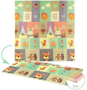 NILS Fun MD04 MATA DZIECIĘCA SKŁADANA ZOO 195x180CM NILS FUN 14