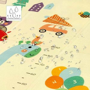 NILS Fun MD04 MATA DZIECIĘCA SKŁADANA ZOO 195x180CM NILS FUN 16