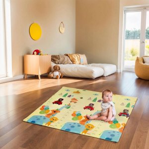 NILS Fun MD04 MATA DZIECIĘCA SKŁADANA ZOO 195x180CM NILS FUN 4