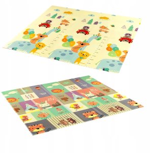 NILS Fun MD04 MATA DZIECIĘCA SKŁADANA ZOO 195x180CM NILS FUN 7