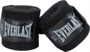 Everlast Owijki Taśmy Bandaże Bokserskie Czarne Oddychające Solidne EVERLAST 305 cm 1