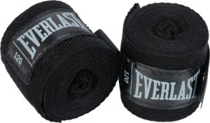 Everlast Owijki Taśmy Bandaże Bokserskie Czarne Oddychające Solidne EVERLAST 305 cm 2