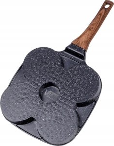 Patelnia Vilde Patelnia do Jajek Placków Pancakes Granitowa 4 Otwory Solidna 19x19cm 12