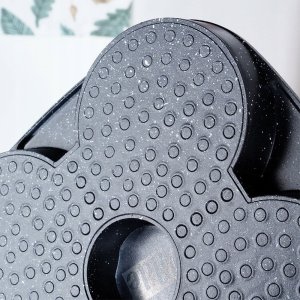 Patelnia Vilde Patelnia do Jajek Placków Pancakes Granitowa 4 Otwory Solidna 19x19cm 21