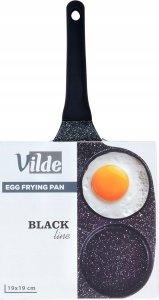 Patelnia Vilde Patelnia do Jajek Placków Pancakes Granitowa 4 Otwory Solidna 19x19cm 22