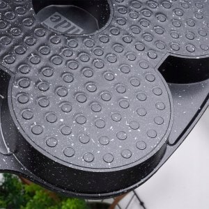 Patelnia Vilde Patelnia do Jajek Placków Pancakes Granitowa 4 Otwory Solidna 19x19cm 8