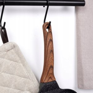 Patelnia Vilde Patelnia do Jajek Placków Pancakes Granitowa 4 Otwory Solidna 19x19cm 10