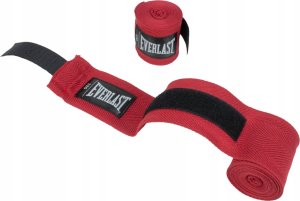 Everlast Owijki Taśmy Bandaże Bokserskie Czerwone Oddychające Solidne EVERLAST 305cm 3