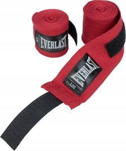 Everlast Owijki Taśmy Bandaże Bokserskie Czerwone Oddychające Solidne EVERLAST 305cm 5