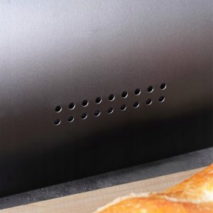 Chlebak Vilde Chlebak Pojemnik na Pieczywo Chleb Metalowy Czarny VILDE 38 x 28,5 x 18 cm 6