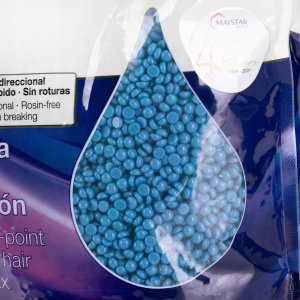 Depilator Activeshop Depilflax 100 elastyczny wosk do depilacji o niskiej temperaturze topnienia perłowy Ultraflex blue 1000g 1