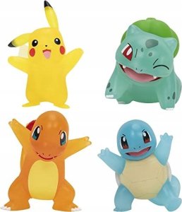 Figurka Jazwares POKEMON 4 Figurki PIKACHU CHARMANDER BULBASAUR 1