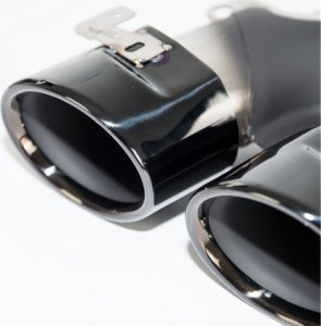 MTuning Końcówki tłumika Black MERCEDES E-Class W213 S213 GLC X253 GLC C253 E-Class A238 E-Class C238 Facelift 2020-2023 4