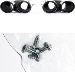 MTuning Końcówki tłumika Black MERCEDES E-Class W213 S213 GLC X253 GLC C253 E-Class A238 E-Class C238 Facelift 2020-2023 6