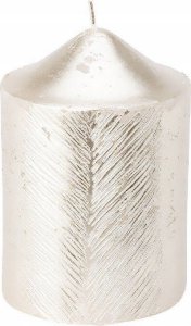 Home Styling Collection Świeca ozdobna z metalicznym wzorem, 7 x 10 cm 1