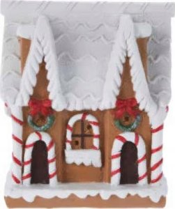 Dekoracja świąteczna Home Styling Collection Figurka Domek z piernika, 10 cm 1