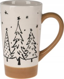 Home Styling Collection Duży zimowy kubek z motywem choinek, 520 ml 1