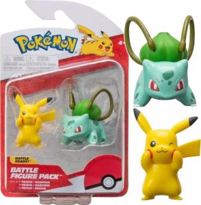 Figurka Jazwares POKEMON Figurka Bitewna PIKACHU + BULBASAUR 1
