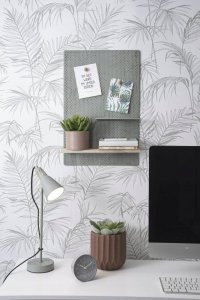 Present Time Tablica na notatki PERKY MESH, półeczki + haczyki, 52 x 35 cm 5