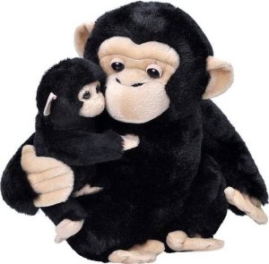 Wild Republic Wild Republic Chimp - Mom & Baby, Toy monkey 1