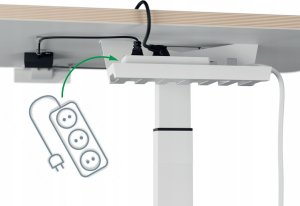 Leitz Biurko Ergo Białe 60 x 80 cm 2