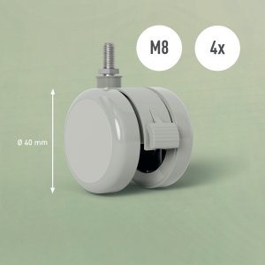 Leitz Biurko Ergo Białe 60 x 80 cm 26