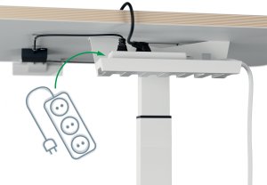 Leitz Biurko Ergo Białe 60 x 80 cm 10