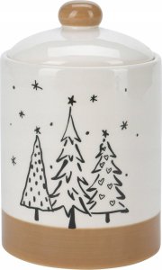 Home Styling Collection Słoik na ciasteczka z motywem choinek, Ø 12,5 x 18 cm 1
