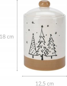 Home Styling Collection Słoik na ciasteczka z motywem choinek, Ø 12,5 x 18 cm 2