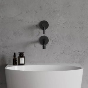 Bateria umywalkowa Omnires Omnires bateria umywalkowa podtynkowa Y czarny Y1215NBL 4